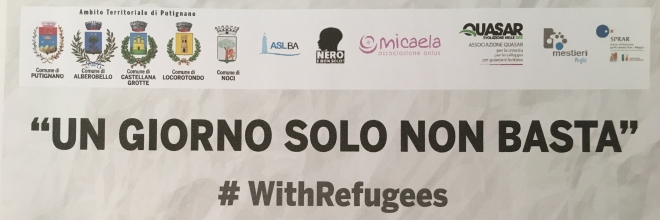 «Un giorno solo non basta», domani 1 giugno primo appuntamento a Noci