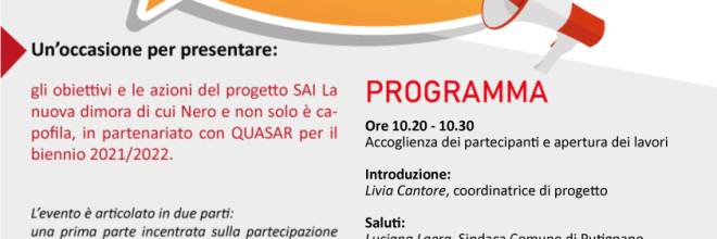 La nuova dimora, conferenza online il 18 marzo per presentare obiettivi e azioni del progetto